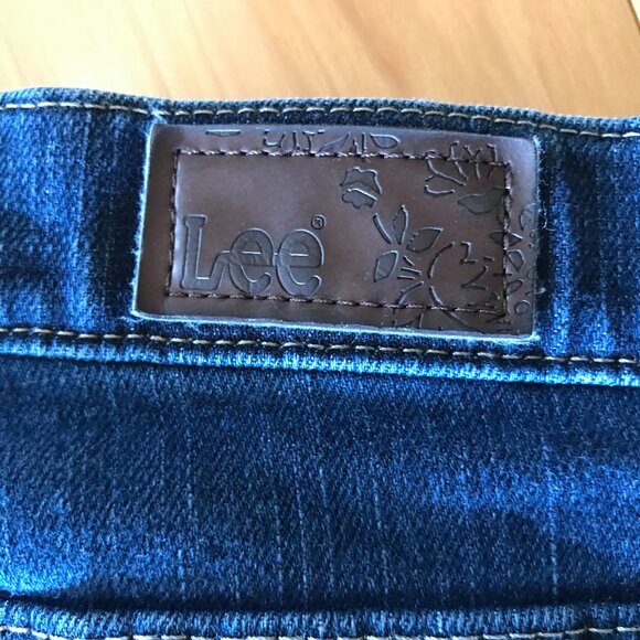 Boho Patchwork Jeans, Size 12: Upcycled Distressed Denim on Denim Hippie Pants - Picture 6 of 10